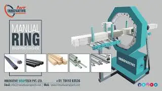 Manual Orbital Stretch Wrapping Machine | Ring Stretch Wrapping for Aluminum Profile Packing