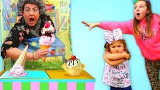 Ruby & Bonnie Pretend Play with Ice Cream at Toy Store