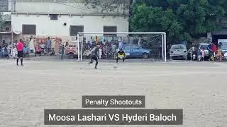 Moosa Lashari vs Hyderi Baloch Quarter Final Match Penalty Shootouts #football #pakistanfootball