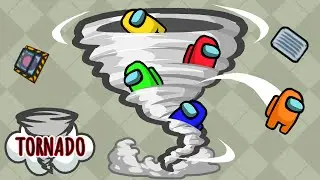 Playing AMONG US With TORNADO MODE!