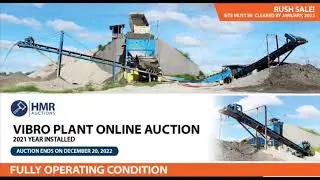 Rush Sale! Vibro Plant Online Auction