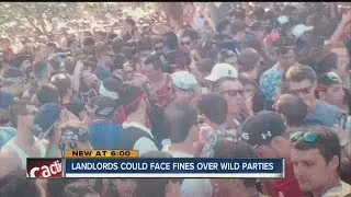 Landlords could face fines over wild parties