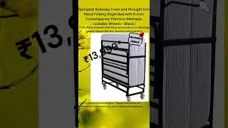 || Springtek Rollaway Foam and Wrought Iron Metal Folding Single Bed || Secret Mrs. || #shorts