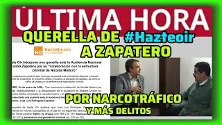#&Uacute;LTIMAHORA - QUERELLA DE #HAZTEOIR A ZAPATERO - Y UNA COSA DE MARGALLO (PP) #VENEZUELA 