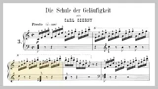 Best Intermediate Etude for Arpeggios! (Czerny: Op. 299, No. 3: Presto) from the School of Velocity