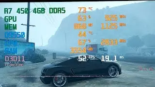 😎🇺🇸🇳🇮 Retro Gaming PC - Core2Quad Q9550 in a Cougar MX330-G Case - 5 - R7 450 4GB DDR5 in GTAV