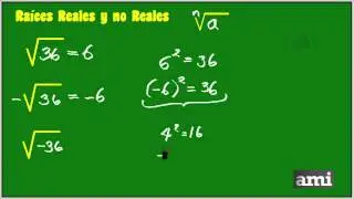Raíces Reales y No Reales parte 1