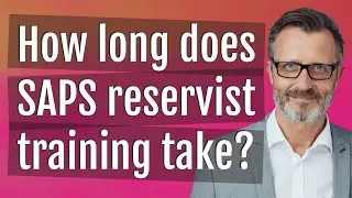 How long does SAPS reservist training take?