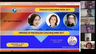 Opening of English Coaching Week 2017 *Day 1* Coaching and English why yes?