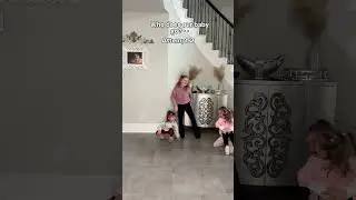 Who does the baby run to first this time?