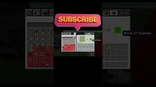 Minecraft Uranium Block Recipe #minecraft #fyp