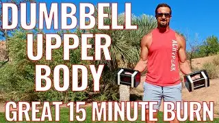15 Minute Dumbbell Upper Body Workout - Warm-up and Music