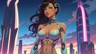 SUNSTONE - synthwave track [anime cyborg woman]