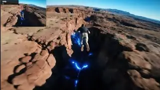 ⚡ Neon Canyon Skateboard Ride | Psytrance Techno Trippy Visual Journey [4K]