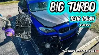 СНЯТИЕ ВСЕХ ЧАСТЕЙ, МЕШАЮЩИХ ТУРБИНЕ НА МОЕМ F10 M535i (часть №1)