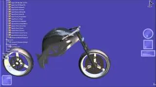 Wheel rotation simulation