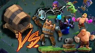 ГИГАНСКАЯ ПУШКА ПРОТИВ ВСЕХ ЮНИТОВ ГЕЙМПЛЕЙ | GIANT CANNON VS ALL TROOPS | GAMEPLAY | CLASH OF CLANS