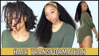 Hair Transformation:Old Twist Out to Cute Headband Wig Styles ft Vshow Hair