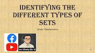 Identifying the Different Types of Sets