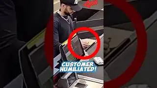 These Cocky Guy Try to Fool Her&hellip;But Look What The Cashier Pay it Back!🥶#instantkarma