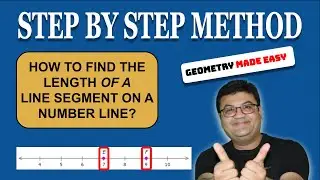 How to find the length of a line segment on a number line?