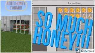 Super Fast MCPE Automatic HONEY FARM!!! -Tutorial