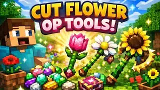 CUT FLOWER OP TOOLS IN MINECRAFT SURVIVAL