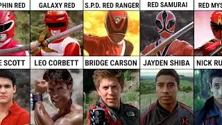 All Red Rangers From The Power Rangers Franchise || The Alpha Powers