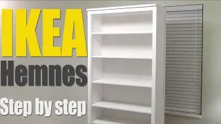 IKEA Hemnes Bookshelf - step by step how to assemble 002.456.44 bookcase