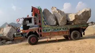Epic Process of Marble Stone Loading & Cutting | Giant Machines at Work