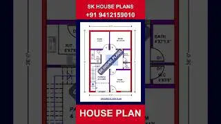 New 100 Gaj Home Design With Parking / 900 Sqft by SK House Plans {Serial Number 1785}