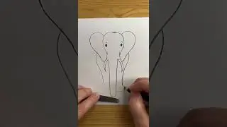 Lets Draw Elephant with Scissors #draw #satisfying #painting #scissors #elephant