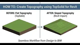Изучите основы топографии в Revit: создание топосолид, добавление точек, создание уклонов.