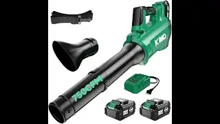 KIMO Cordless Leaf Blower with Battery and Charger, 750CFM 220MPH, 4 Speeds w/Turbo Mode