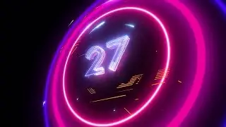60 Sec New Year Countdown 2019 Stock Motion Graphics