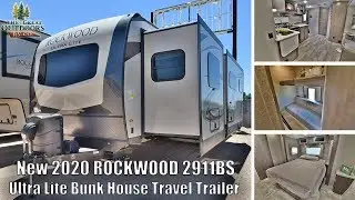 New 2020 ROCKWOOD 2911BS Bunk Room Outside Kitchen Ultra Lite RV Camper Colorado Dealer