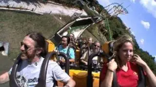 Cheetah Hunt front seat on-ride reverse ridercam HD POV Busch Gardens Tampa