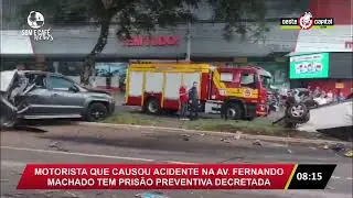 🚨 PRISÃO PREVENTIVA É DECRETADA PARA MOTORISTA QUE CAUSOU ACIDENTE NA AV. FERNANDO MACHADO
