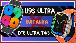 DT8 ULTRA TWS vs MICROWEAR U9S ULTRA - Smartwatch Comparativo - REVIEW COMPLETO!