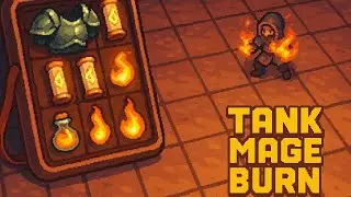 Backpack Brawl &ndash; Tank Mage Burn Build | No Commentary Strategy Run