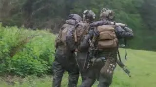 U.S. Marines 'Force-on-Force' during the Annual Rifle Squad Competition