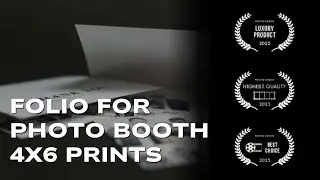 White Folded Folio for 4x6 Photo Booth Prints