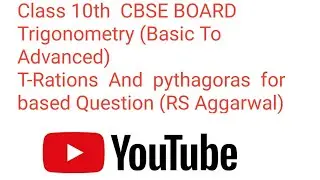 Class 10 th ##CBSE BOARD ##@Trigonometry ##(Basic To Advanced)Phythagoras  Formula 