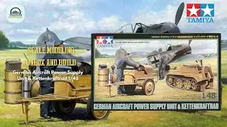 Unbox and Build: Tamiya German Aircraft Power Supply Unit and Kettenkraftrad Series No. 33 1/48