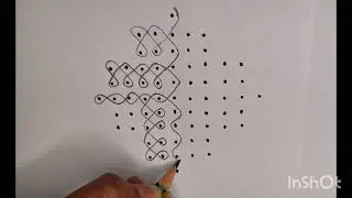 11 Dots Simple Rangoli 🌺 | Step-by-step Rangoli 🌺 | Latest Rangoli 🌺 | Sikku Kolam 🌺 |Kambi Kolam 🌺|