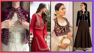 Trendy velvet jackets design |beautiful fancy velvet jacket design |velvet jacket awesome collection