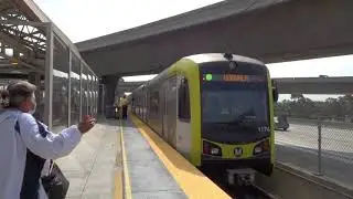 LACMTA Metrorail: Norwalk bound P3010 C Line Train at Harbor Freeway