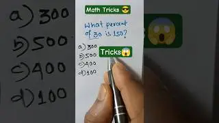 Find Percentages in Seconds | Percentage Problems - Shortcuts #math #percents #mathtrick