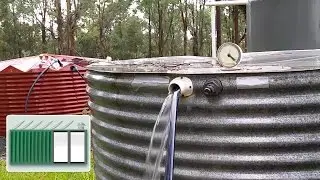 Shipping Container House – Full water tanks