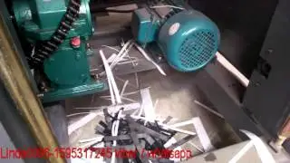 Carpet waste cutting crushing machine,shear size 5 50mm